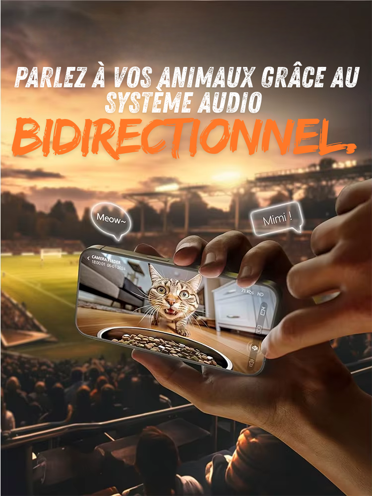 CroqConnecte 5G – Distributeur de Croquettes Intelligent avec Caméra HD