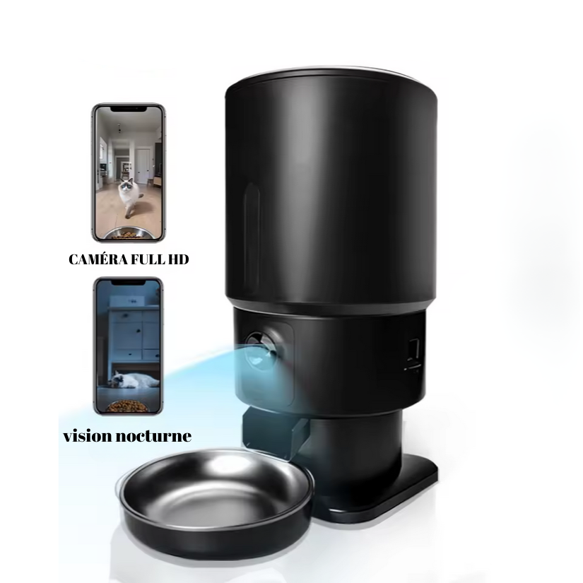 Distributeur Automatique Connecté avec Caméra HD pour Chats et Chiens