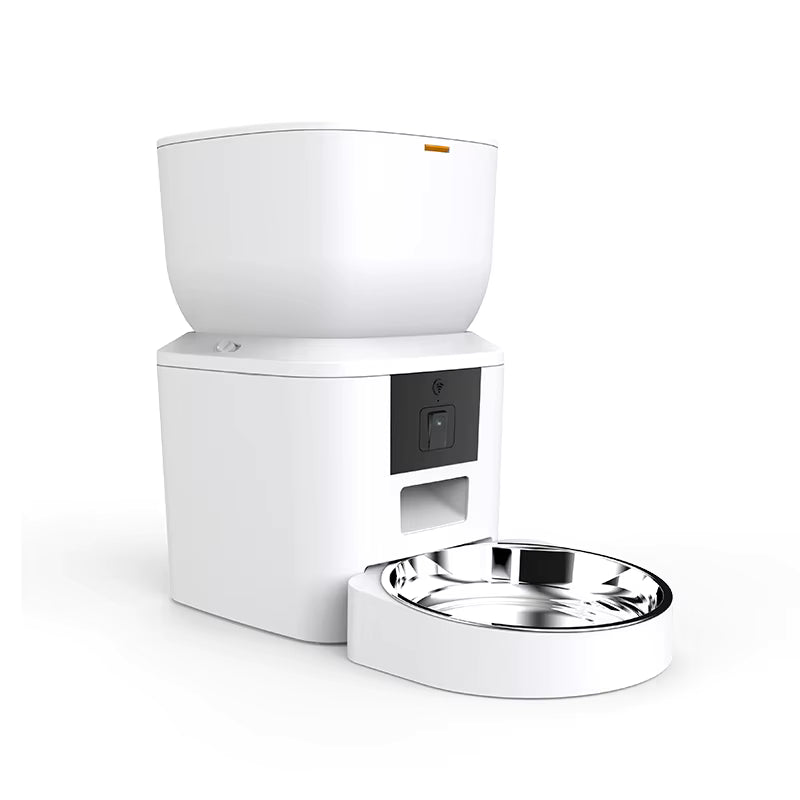 CroqConnect Distributeur pour chats et chiens 4L Caméra HD WiFi 5G